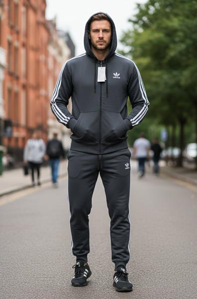 Костюм спорт Delviago (46-54) DL672 grey (деми)