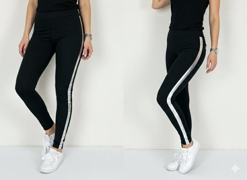 Лосины Sport style (S-XL) 538 black (деми)