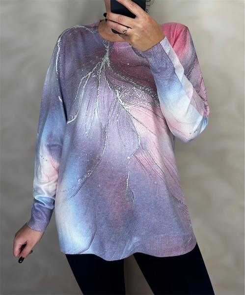 Свитер Elena&Vika (48-54) 25209 lilac (деми)