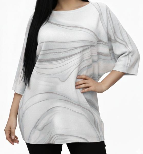 Свитер Elena&Vika (50-58) 26125 l.grey (деми)