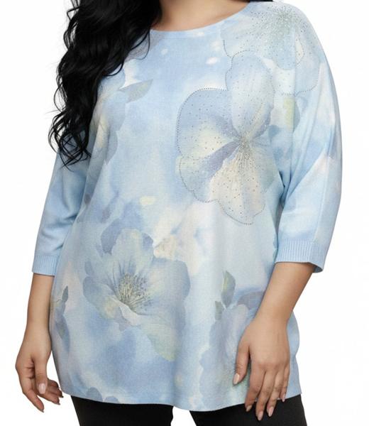 Свитер Elena&Vika (52-56) 26126 l.blue (деми)