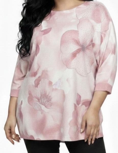 Свитер Elena&Vika (52-56) 26126 pink (деми)