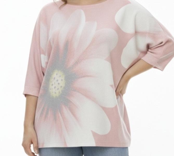 Свитер Elena&Vika (52-56) 26127 powder (деми)