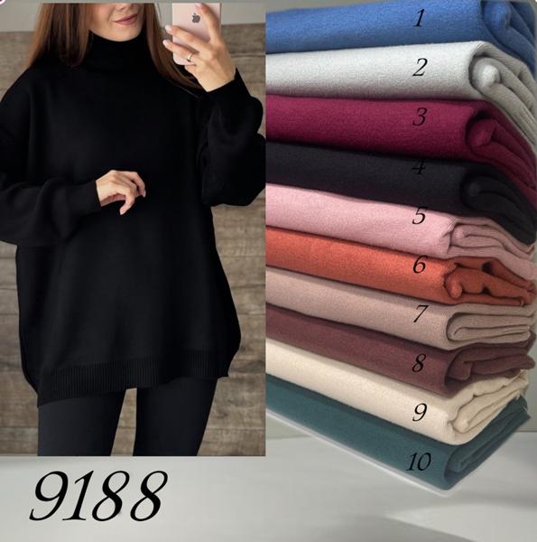 Свитер Elena&Vika (60-64) 9188-4 black (деми)