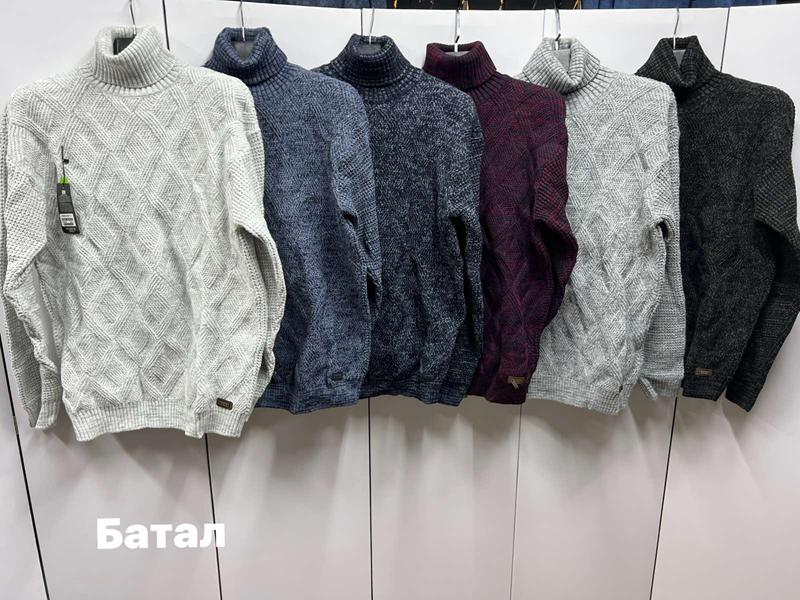 Свитер Navas (3XL-5XL) NV1042 blue (зима)