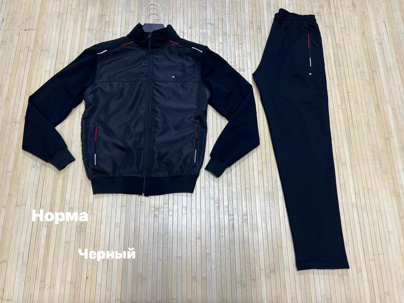 Костюм спорт Navas (M-2XL) NV1110 black (деми)