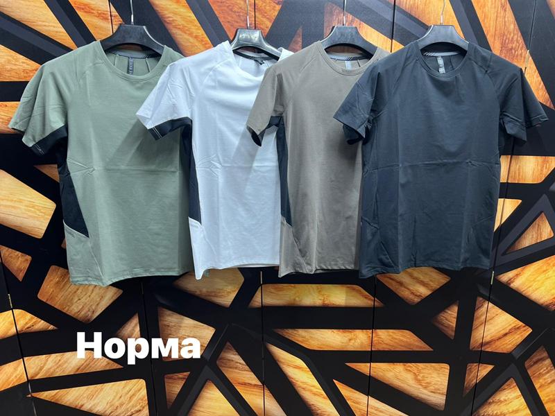 Футболка Navas (M-3XL) NV1134 d.grey (лето)