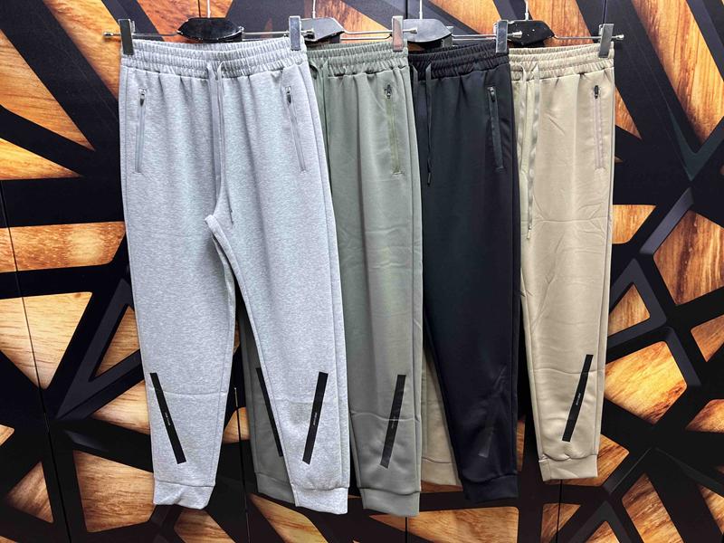 Штаны спорт Navas (M-4XL) NV1143 l.grey (деми)