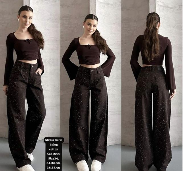 Джинсы Jeans Club (34-40) 1844 black (деми)