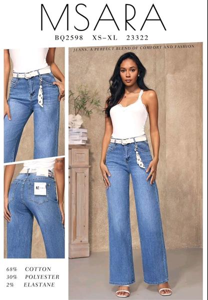 Джинсы Jeans Club (XS-XL) BQ2598 l.blue (деми)