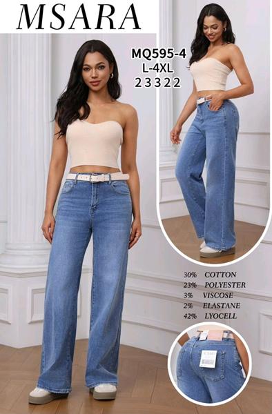 Джинсы Jeans Club (L-4XL) MQ595-4 blue (деми)