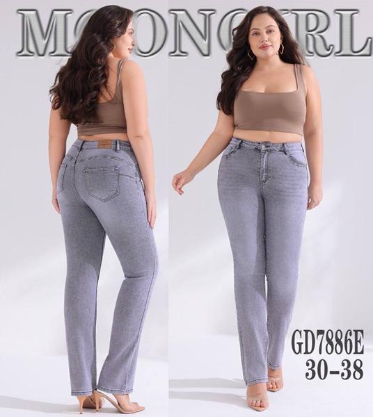 Джинсы Miss Kurry (30-38) GD7886 l.grey (деми)