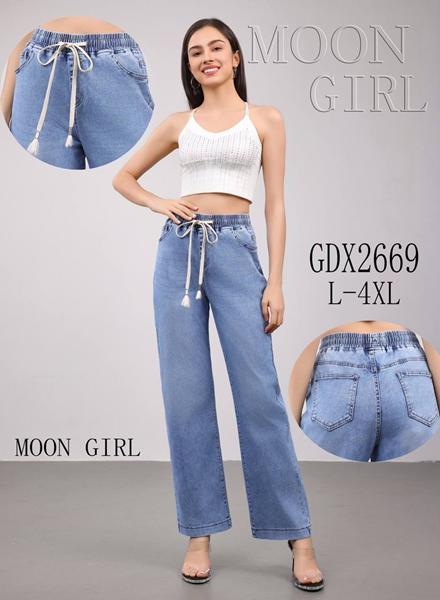 Джинсы Miss Kurry (L-4XL) GDX2669 l.blue (деми)