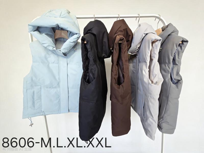 Жилетка Oukali (M-2XL) 8606 grey (деми)