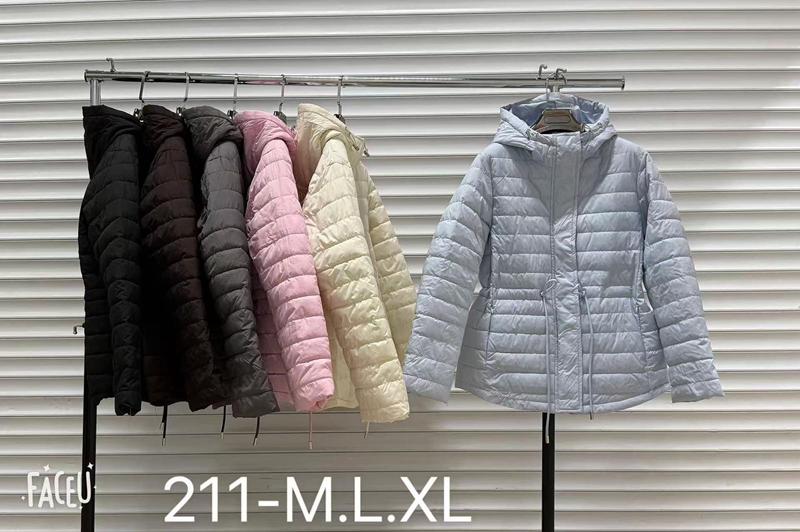 Куртка Oukali (M-XL) 211 pink (деми)