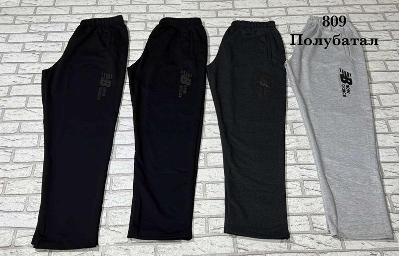 Штаны спорт Shon (50-58) S2483 black (деми)