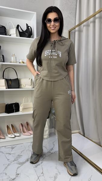 Костюм Katty (M-XL) 106-2 khaki (лето)