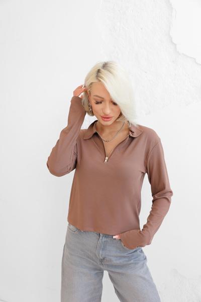 Свитер Katty (M-XL) 7337 l.brown (деми)