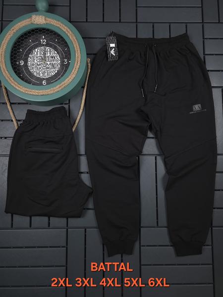 Штаны спорт Hous Of Timur (2XL-6XL) HT268 black (деми)