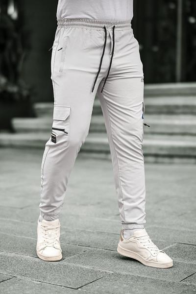 Штаны спорт Hous Of Timur (S-3XL) HT154 l.grey (деми)