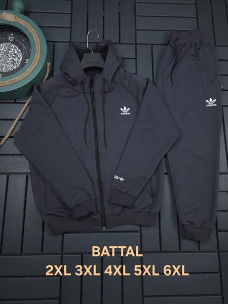 Костюм спорт Hous Of Timur (2XL-6XL) HT128 d.grey (деми)