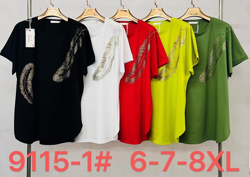 Футболка Immei (6XL-8XL) 9115-1 black (лето)