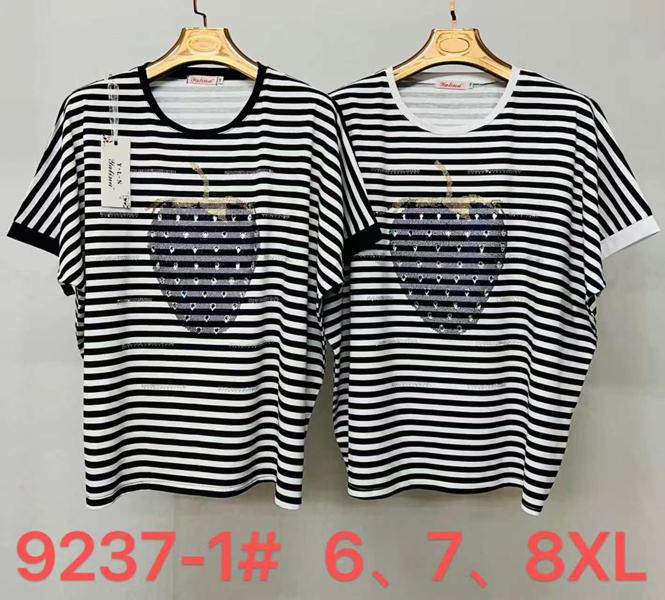 Футболка Immei (6XL-8XL) 9237-1 black (лето)
