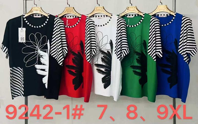 Футболка Immei (7XL-9XL) 9242-1 wihte (лето)