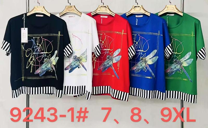 Футболка Immei (7XL-9XL) 9243-1 blue (лето)