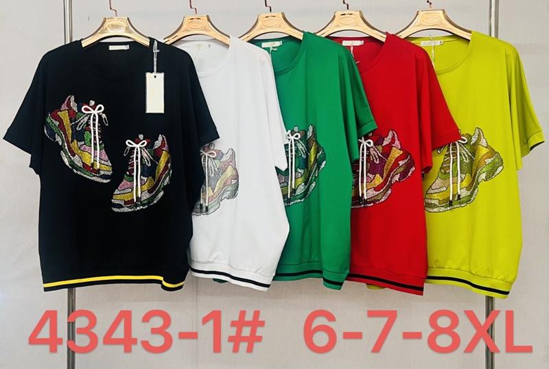 Футболка Immei (6XL-8XL) 4343-1 black (лето)