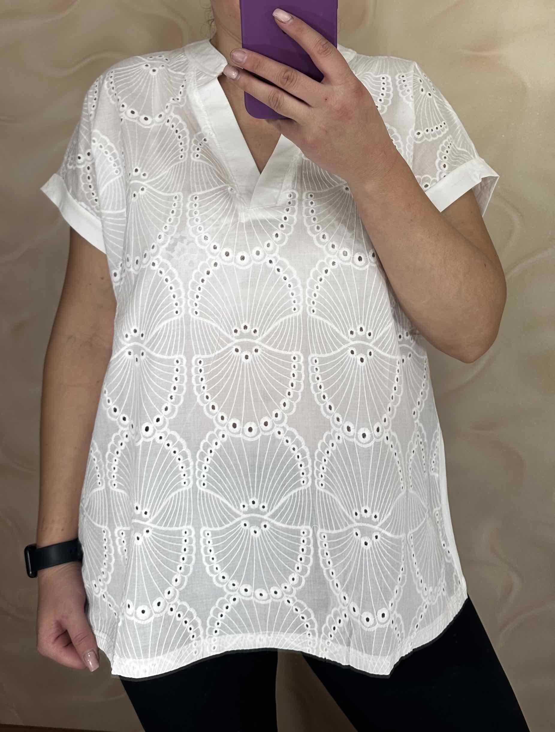 Футболка LeVisha (M-2XL) 26004 white (лето)