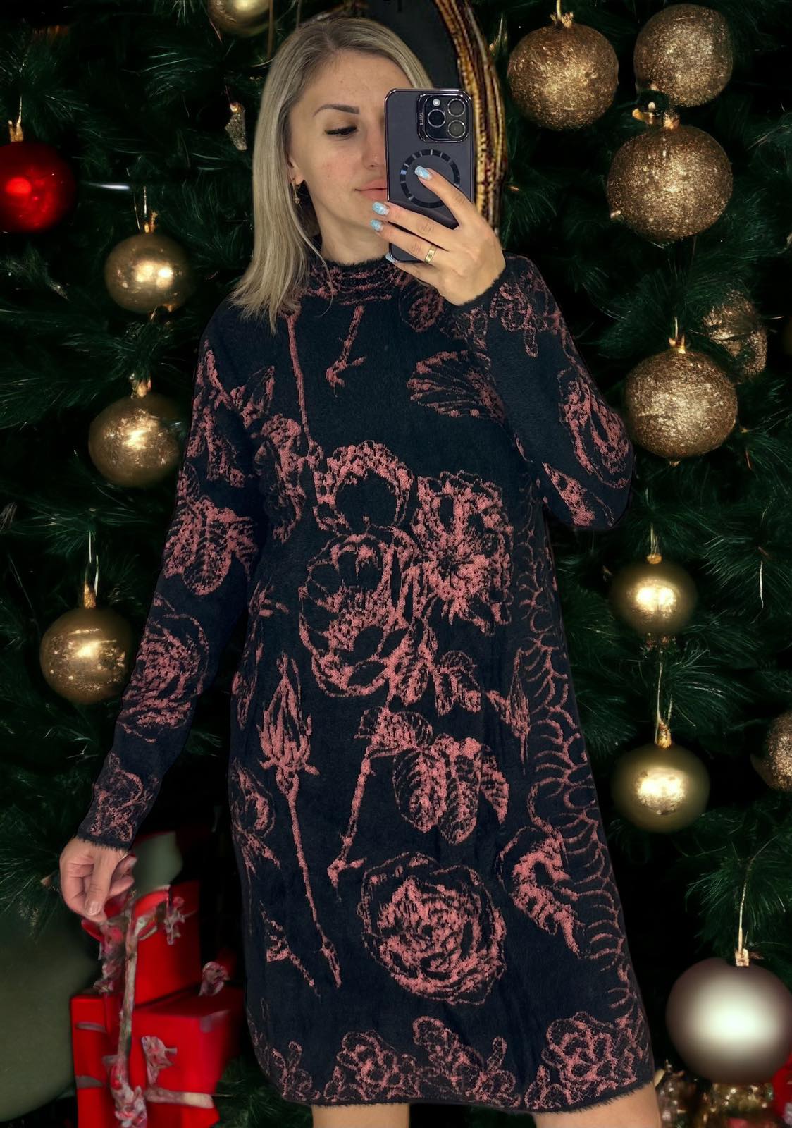 Платье LeVisha (48-52) 26280 black (деми)