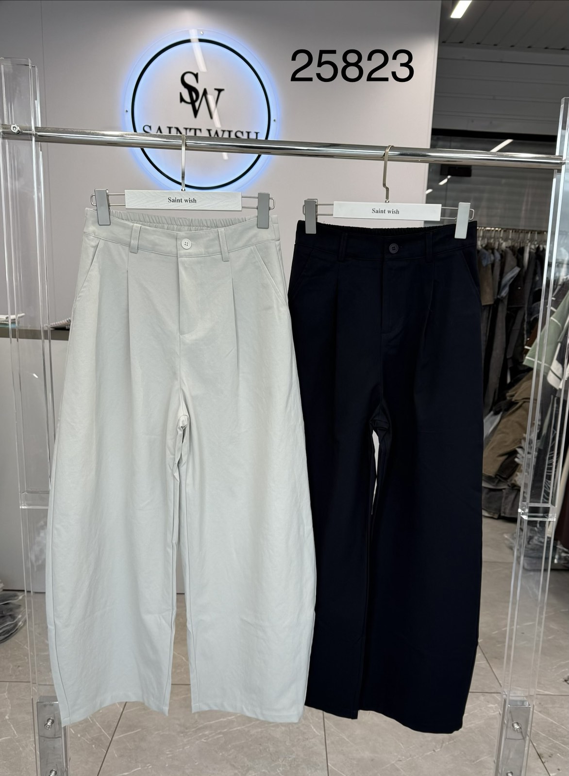 Штаны Saint Wish (M-XL) 25823 white (деми)