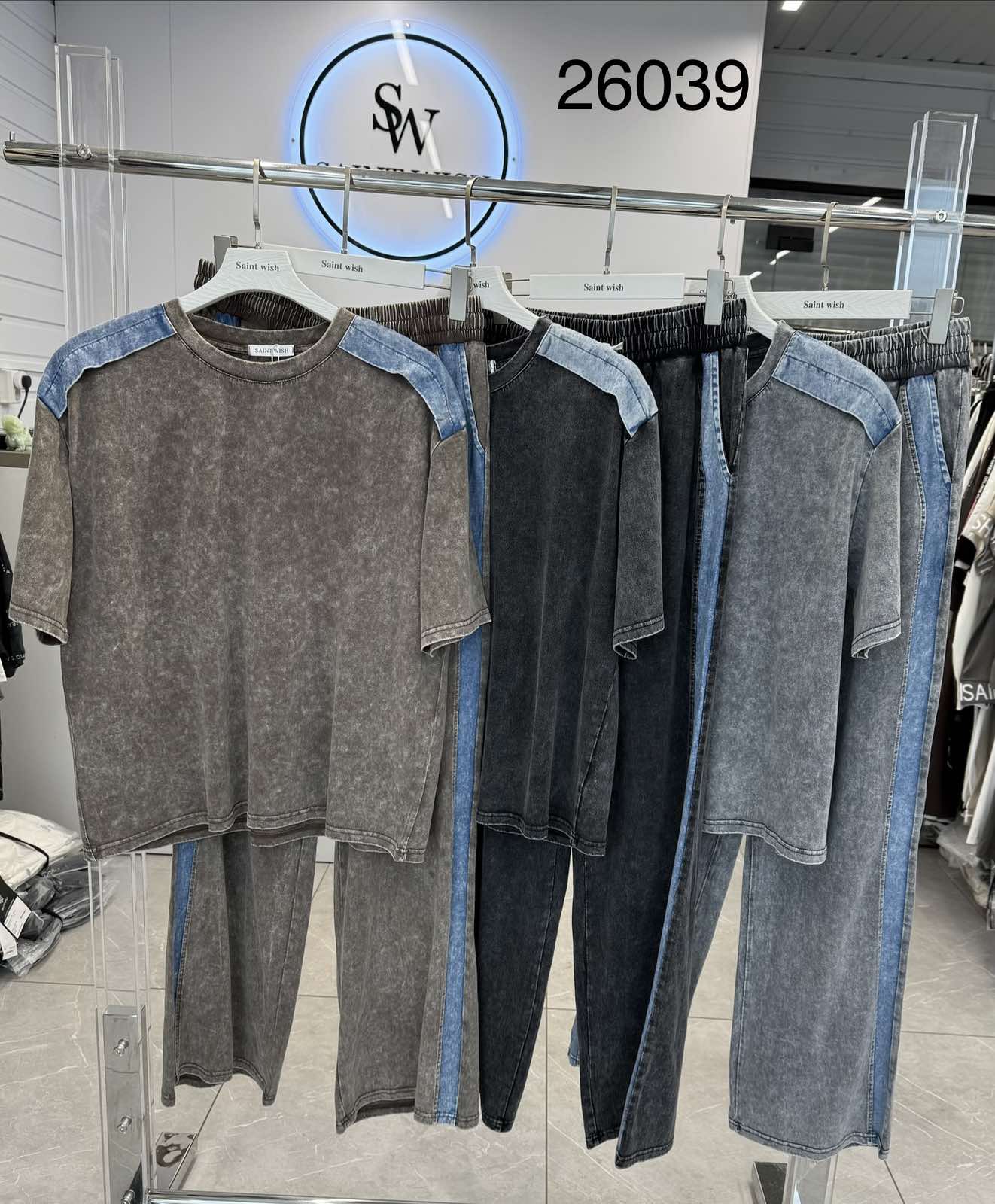 Костюм Saint Wish (L-2XL) 26039 grey (лето)