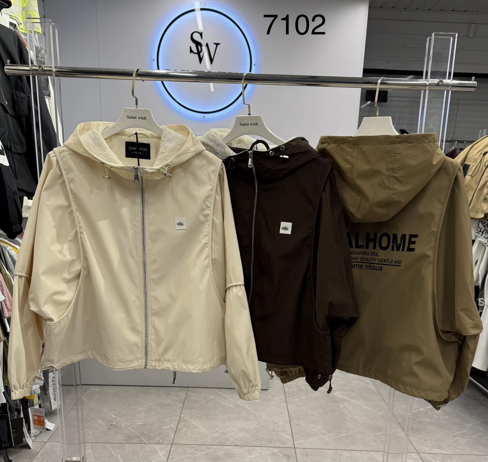 Ветровка Saint Wish (L-2XL) 7102 brown (деми)