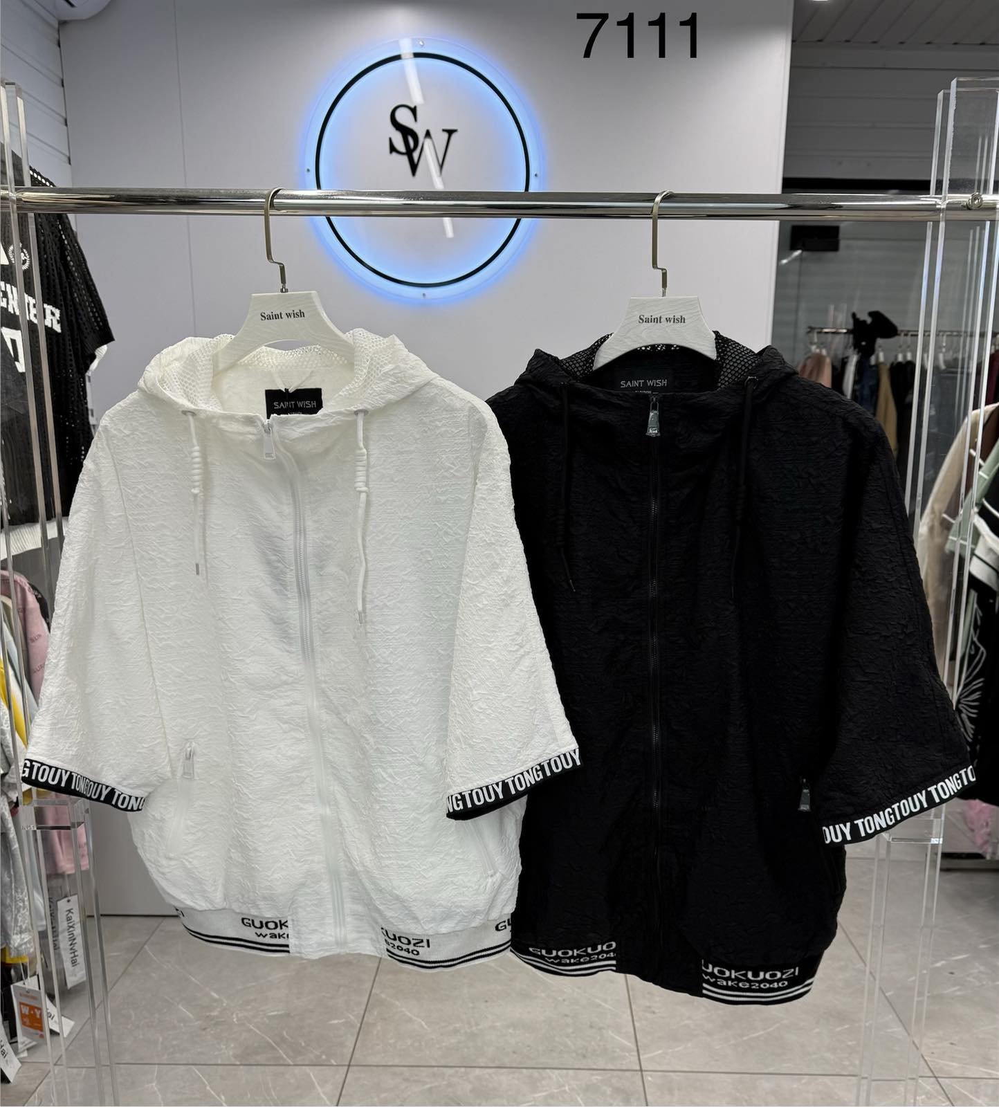 Ветровка Saint Wish (XL-3XL) 7111 black (деми)