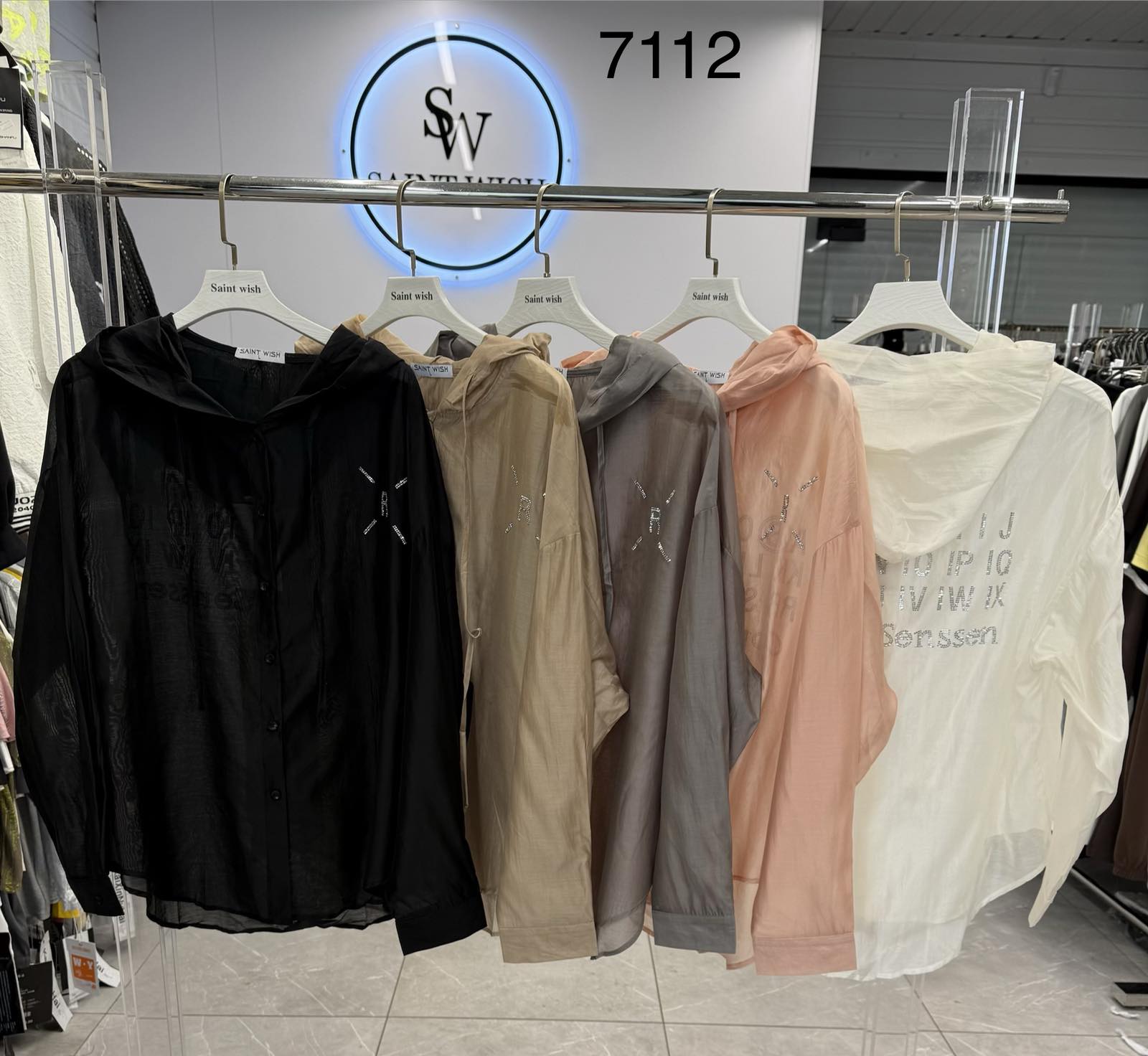 Рубашка Saint Wish (L-XL) 7112 mix (деми)