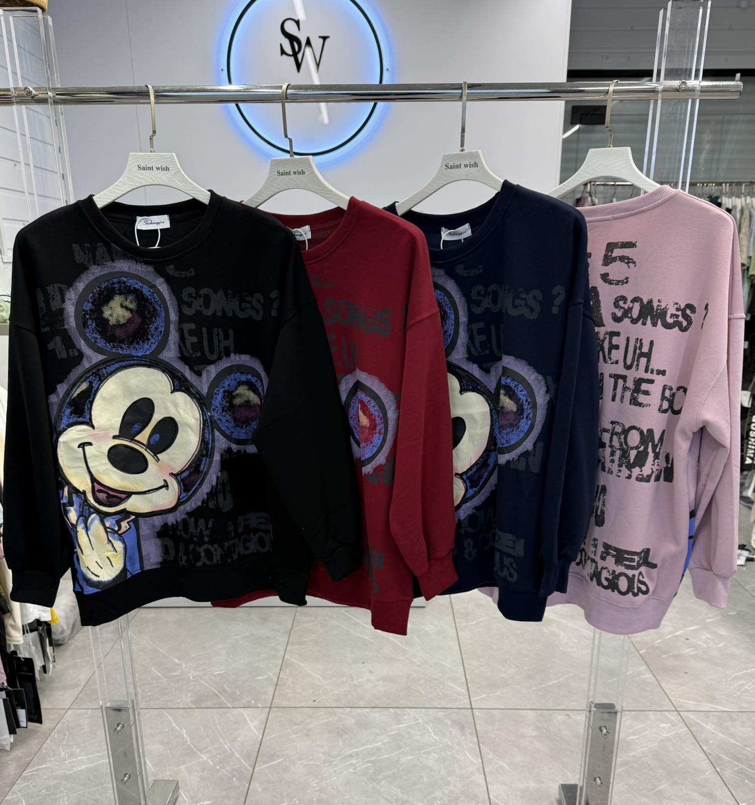 Свитер Saint Wish (one size) 82325 mix (деми)