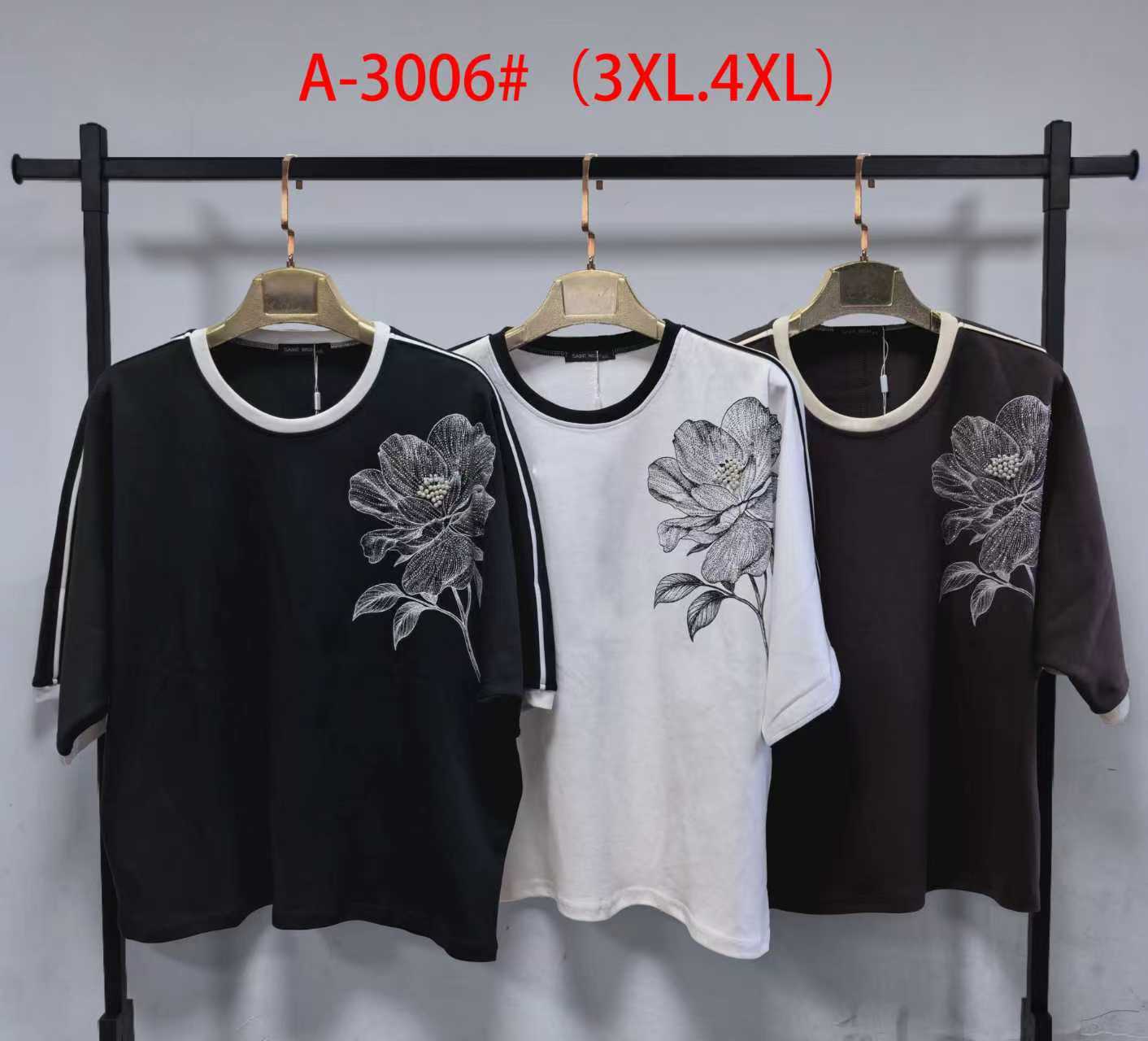 Футболка Saint Wish (3XL-4XL) A3006 mix (лето)