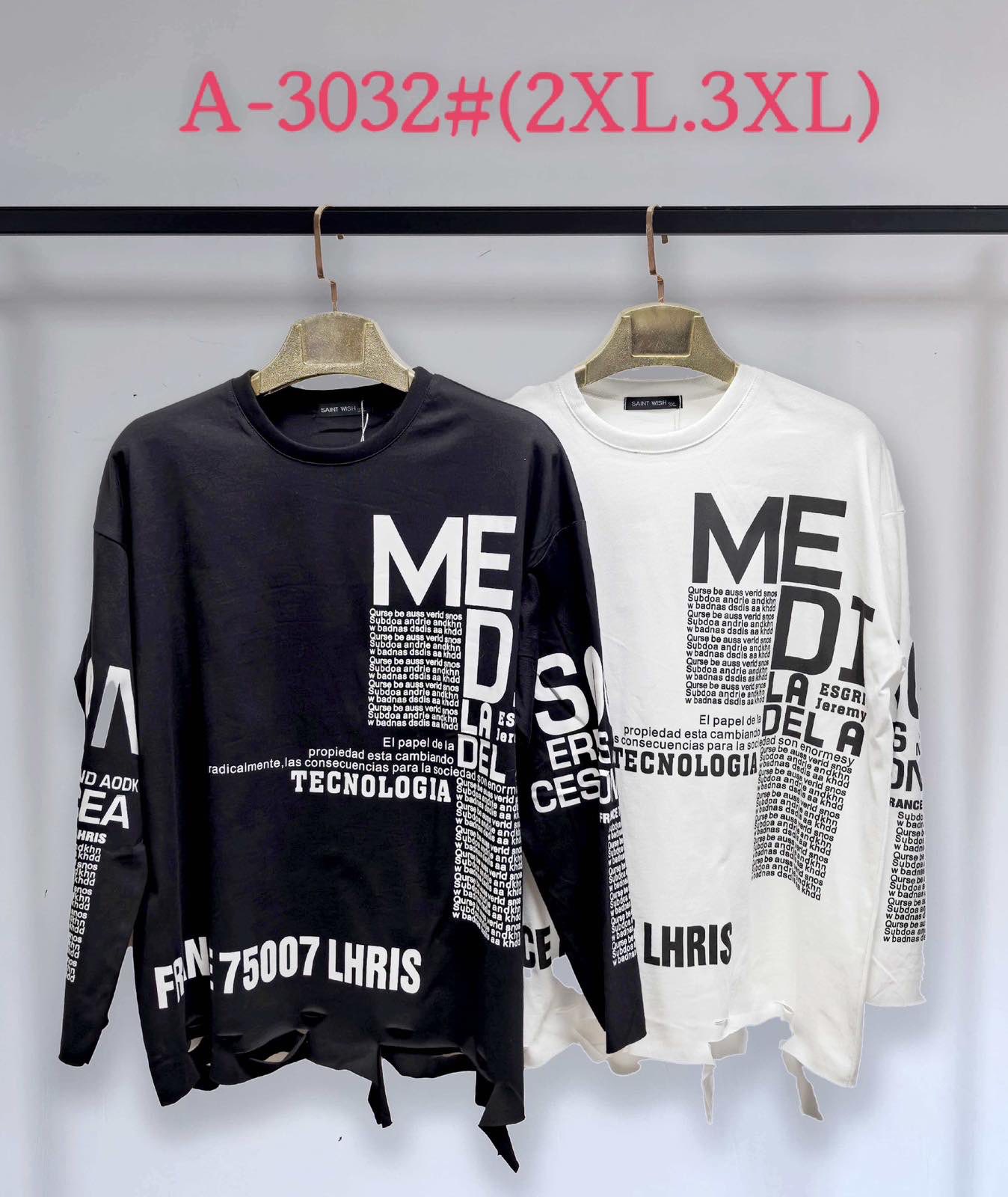 Свитер Saint Wish (2XL-3XL) A3032 mix (деми)