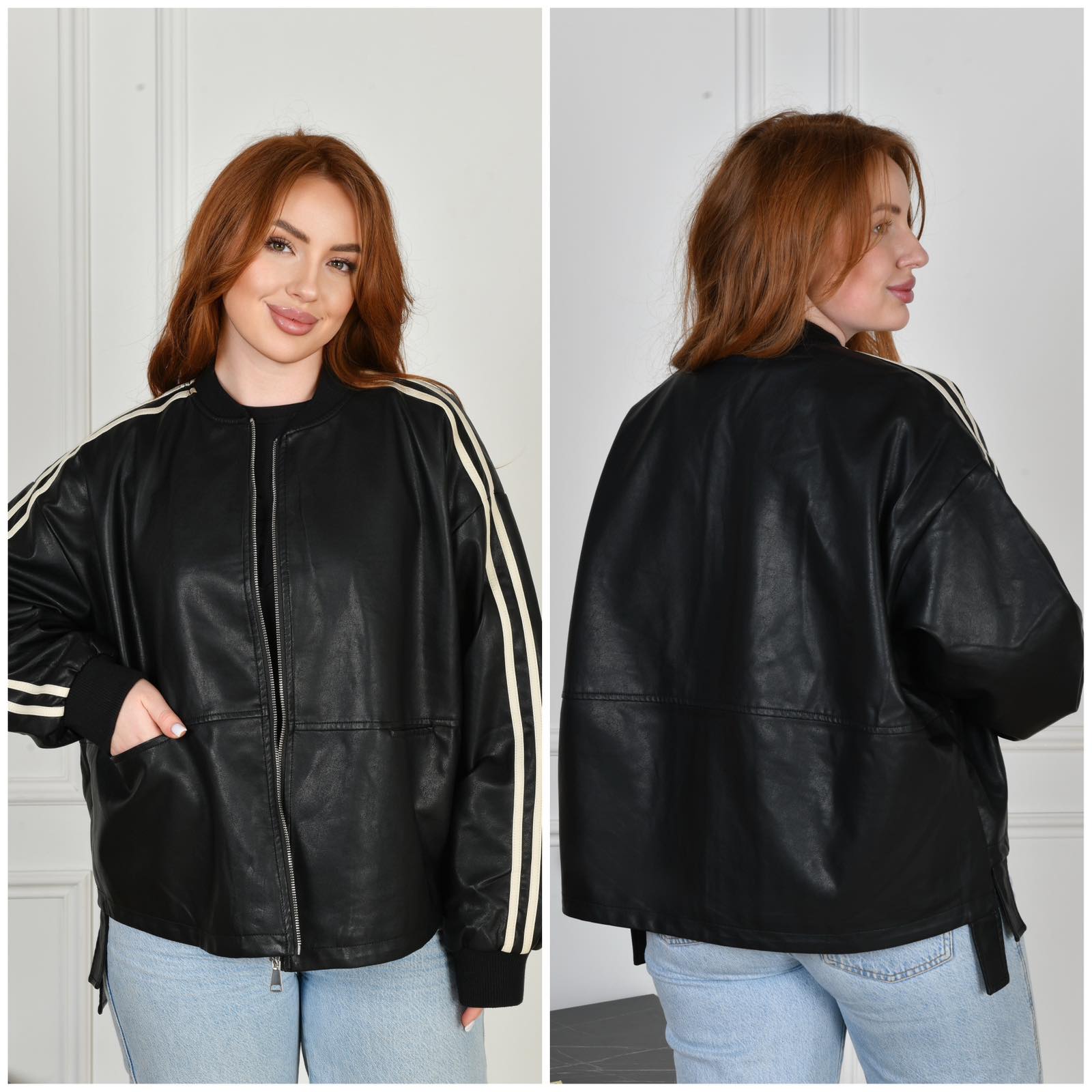 Куртка Saint Wish (L-2XL) SW9305 black (деми)