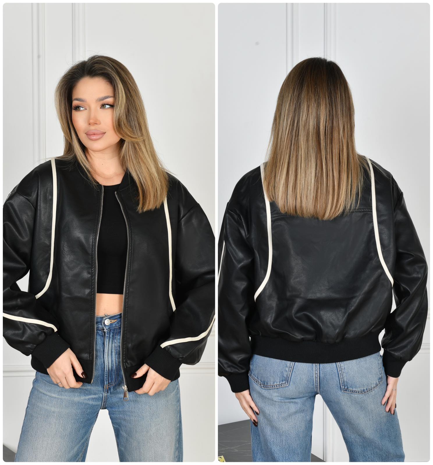 Куртка Saint Wish (M-XL) SW9311 black (деми)