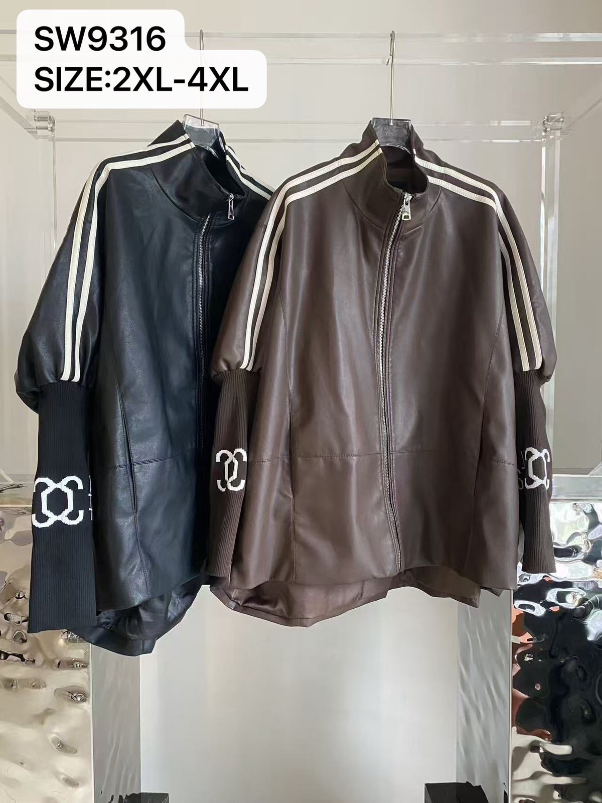 Куртка Saint Wish (2XL-4XL) SW9316 black (деми)