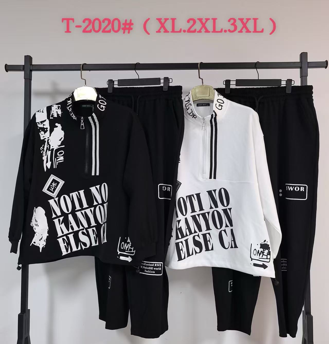 Костюм спорт Saint Wish (XL-3XL) T2020 white (деми)