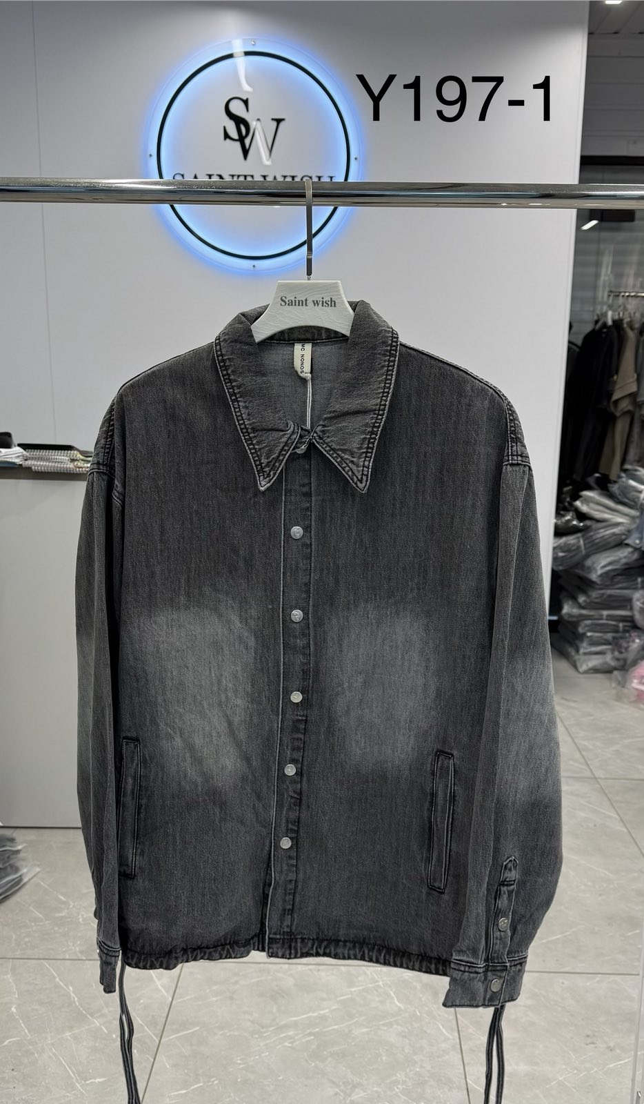 Рубашка Saint Wish (one size) Y197-1 grey (деми)