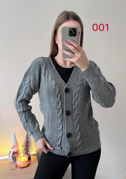 Кофта FSN (42-48) 001 grey (деми)