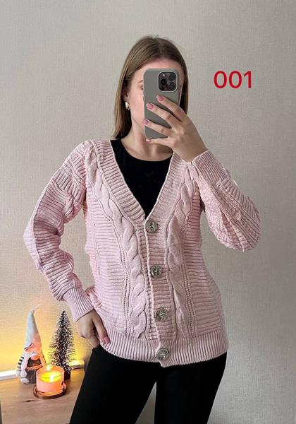 Кофта FSN (42-48) 001 pink (деми)