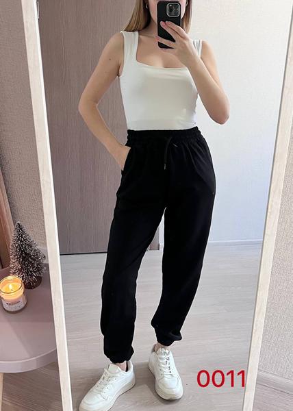 Штаны спорт FSN (44-48) 0011 black (деми)