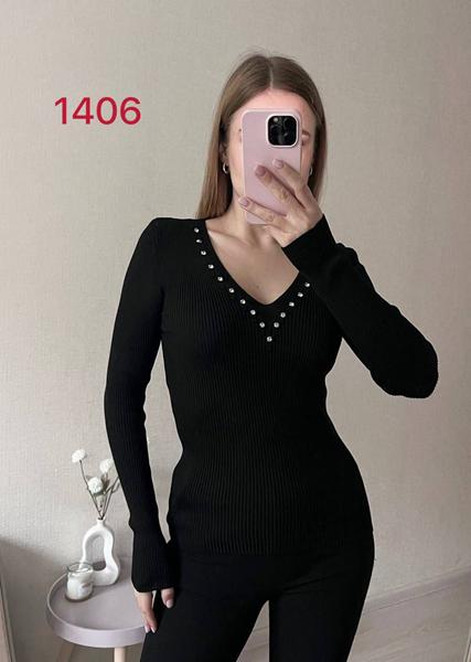 Свитер FSN (42-46) 1406 black (деми)