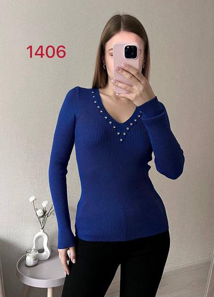 Свитер FSN (42-46) 1406 blue (деми)